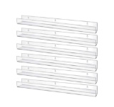 6 Pack Kids Acrylic Floating Bookshelf 36 Inch Clear Wall Ledge Shelf Wall Mounted Clear Spice Rack