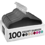 Zober Velvet Hangers 100 Pack