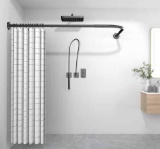 Raoot Shower Curtain Rod Curved