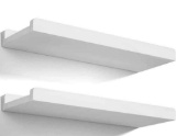 Love-KANKEI Floating Shelves Wall Mounted Set of 2