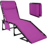ABCCANOPY Adjustable Outdoor Folding Chaise Lounge Chair