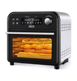 8-In-1 Toaster Oven Air Fryer, 6-Slice Compact Toaster Ovens Countertop-6 Rapid Quartz Heaters, Air