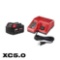 Milwaukee M18 18-Volt Lithium-Ion XC Starter Kit Battery and Charger