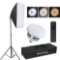 MOUNTDOG Softbox Lighting Kit, Photography Studio Light 19.7X27.5 Inch