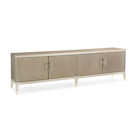 Caracole Classic Tan It Is Show Time Entertainment Center