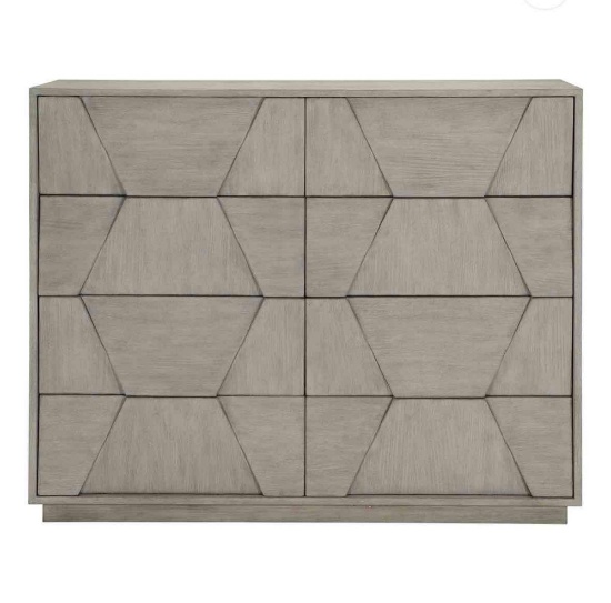 Bernhardt Linea Cerused Greige 8 Drawer Dresser