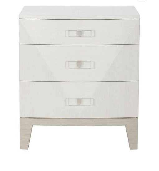 Bernhardt Linear White Axiom Nightstand