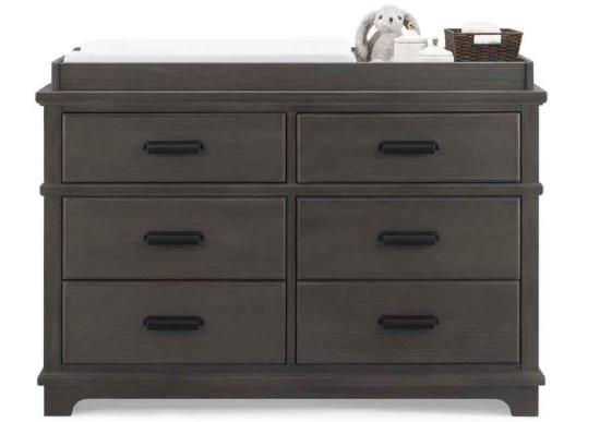 Simmons Caden Asher 6 Drawer Dresser with Changing Top