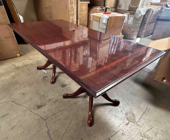 Double Pedestal Dining Table 3ft x 7ft