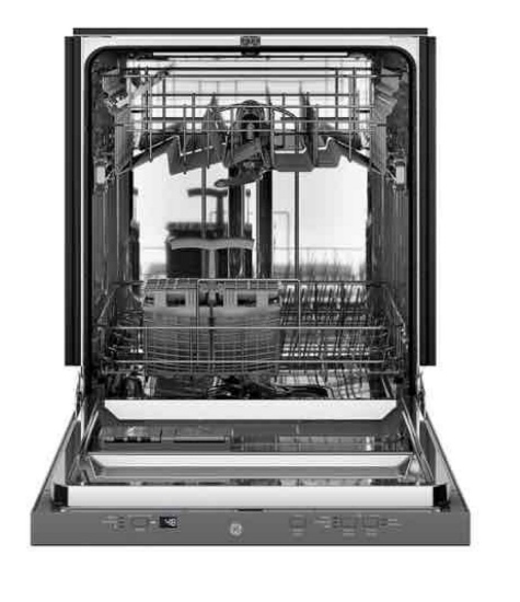 GE - Top Control Built-In Stainless Steel Tub Dishwasher with Sanitize Cycle
