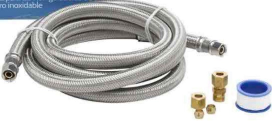 Smart Choice Refrigeration 6? Stainless Steel Refrigerator Waterline Kit