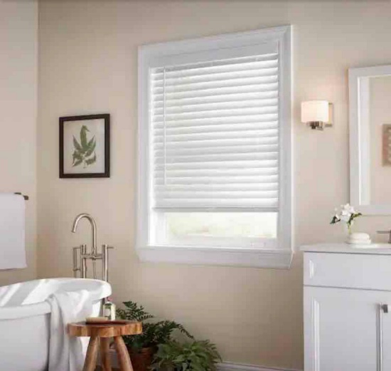 Home Decorators Collection White Cordless Room Darkening 2 in.