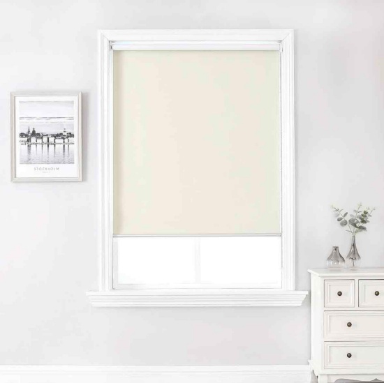 ChrisDowa 100% Blackout Roller Shade, Window Blind with Thermal Insulated
