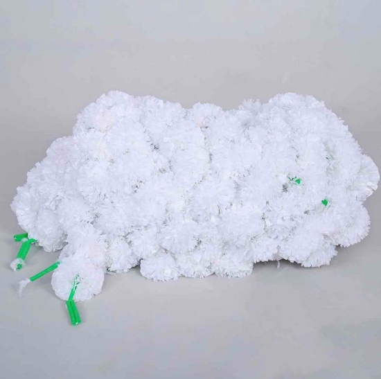 Strands White Artificial Marigold Garlands