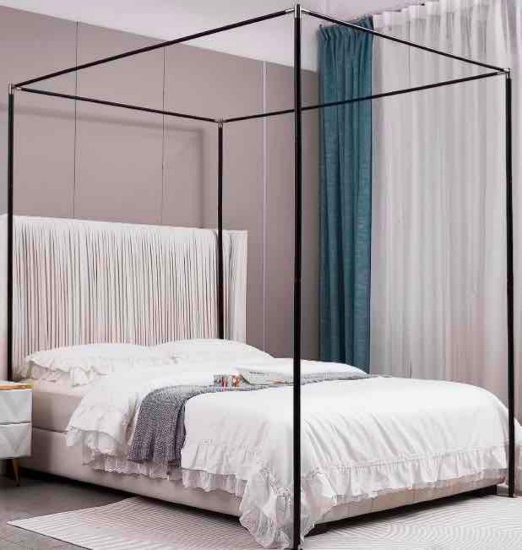 Mengersi Canopy Bed Frame Twin Size