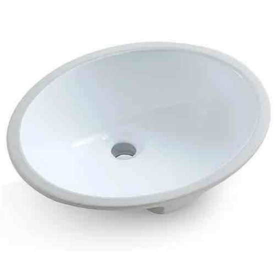 Oval Bathroom Sink of Porcelain White