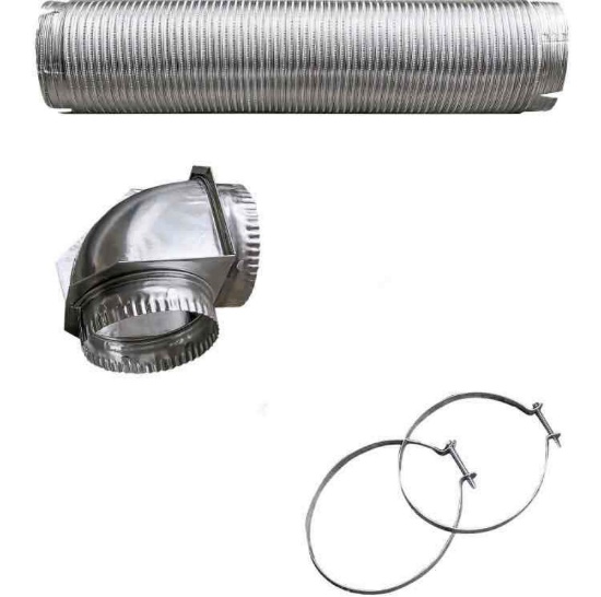 8 ft. Semi-Rigid Dryer Vent Kit with Close Elbows