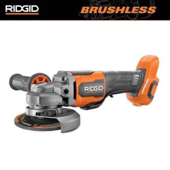 RIDGID 18V Brushless 4-1/2 in. Paddle Switch Angle Grinder