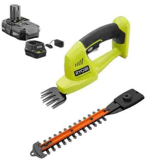 Ryobi ONE+ 18-Volt Lithium-Ion Cordless Grass Shear and Shrubber Trimmer
