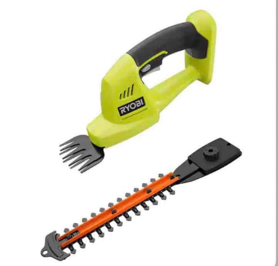RYOBI ONE+ 18V Cordless Grass Shear and Shrubber Trimmer (Tool-Only)