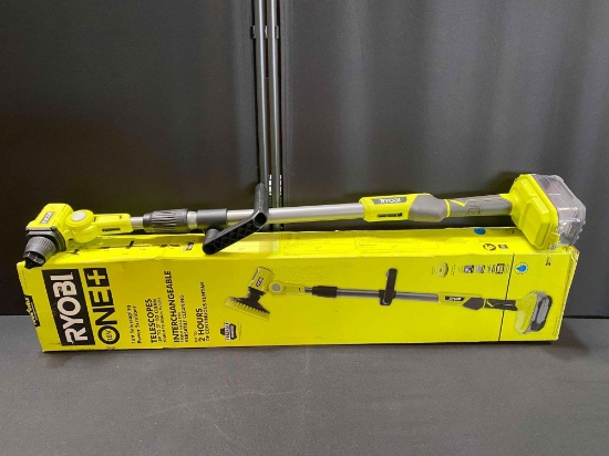 RYOBI 18V Telescoping Power Scrubber (Tool-Only)