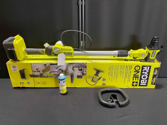 RYOBI 18V Soap Dispensing Telescoping Scrubber (Tool-Only)
