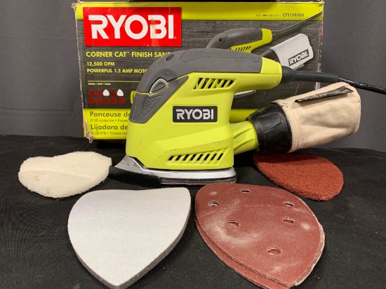 RYOBI 1.2 Amp Corded 5.5 in. Corner Cat Sander