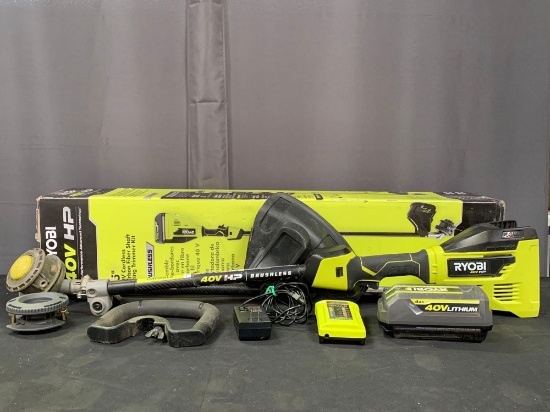 RYOBI 40V HP Brushless 15 in. Cordless Carbon Fiber Shaft Attachment Capable String Trimmer