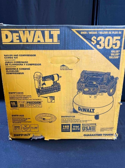 DeWALT NAILER AND COMPRESSOR COMBO KIT