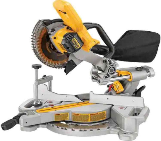 DeWALT 7-1/4" (184 mm) CORDLESS SLIDING COMPOUND MITER SAW KIT