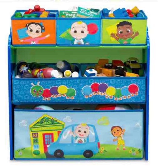 CoComelon 6 Bin Design and Store Toy Organizer
