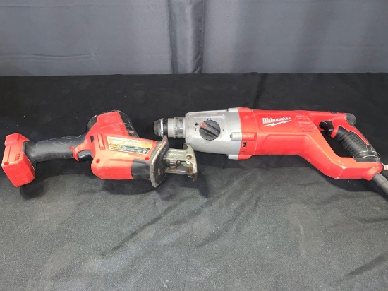 Milwaukee Reciprocating Saw & Rotatory Hammer