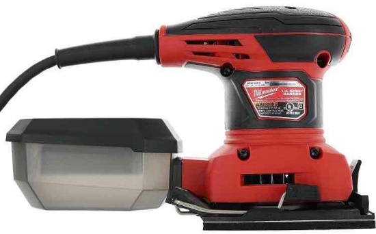 Milwaukee 1/4 Sheet Palm Sander (Without Universal Vacuum Hose Adapter)