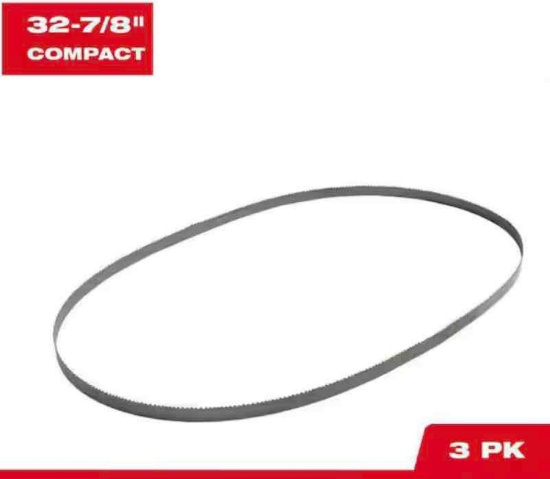 32-7/8 in. 18 TPI Compact Bi-Metal Band Saw Blade (3-Pack) For M18 FUEL Compact Bandsaw/Corded