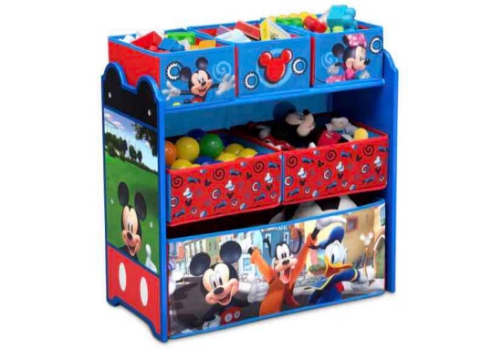 Delta Children Mickey Mouse 6 Bin Toy Organizer