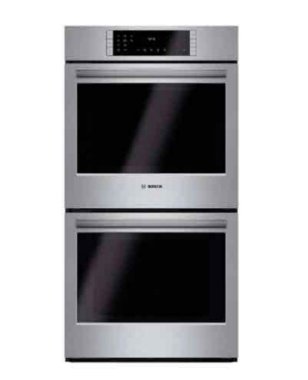 Bosch - 800 Series 27" Built-In Double Electric Convection Wall Oven - Stainless Steel
