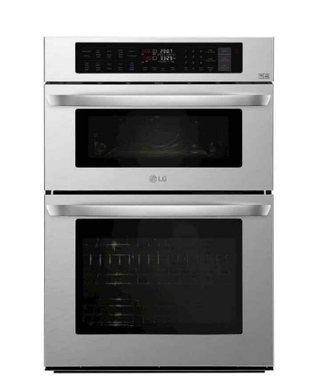 LG - 30" Built-In Electric Convection Smart Combination Wall Oven with Microwave and Infrared
