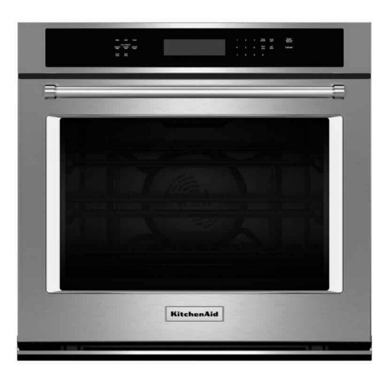 KitchenAid - 30" Built-In Single Electric Convection Wall Oven - Stainless Steel