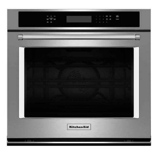KitchenAid - 30" Built-In Single Electric Convection Wall Oven - Stainless Steel