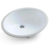 Oval Bathroom Sink of Porcelain White