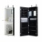 Costway Door Wall Mount Touch Screen LED Light Mirrored Jewelry Cabinet, model HW65936BK