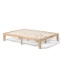 Costway Queen Size 14 Inch Wooden Bed Mattress Frame-Natural