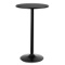 24 Inches Round Table - Bistro Table with Metal Base Black