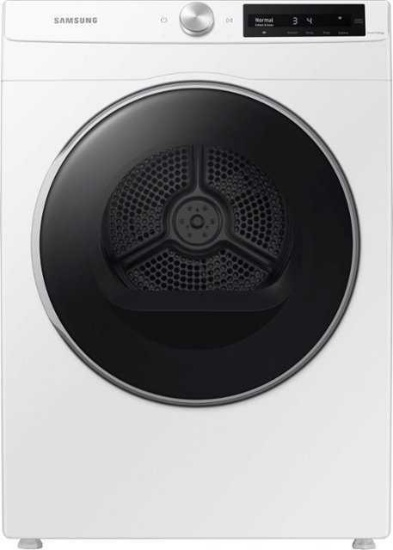Samsung - 4.0 cu. ft. Electric Dryer with AI Smart Dial and Wi-Fi Connectivity - White