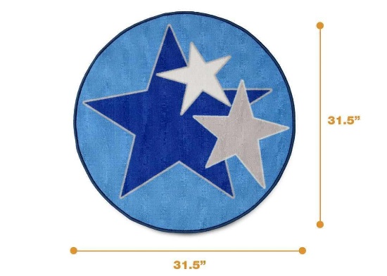 Delta Children Stars Non-Slip Area Rug