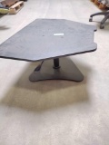 Height adjustable table, black