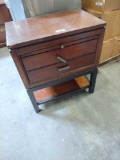 solid wood end table