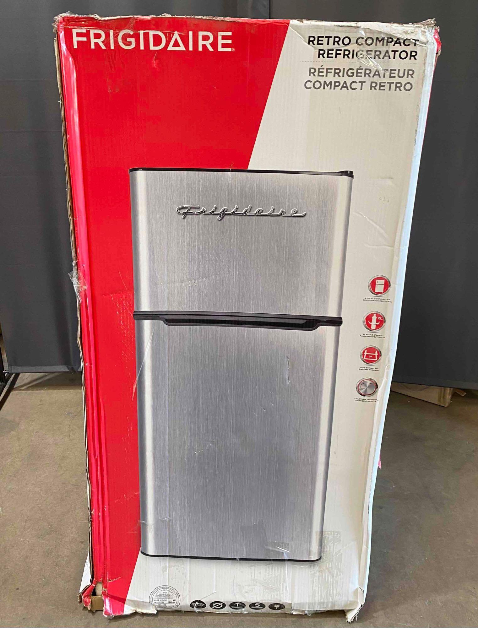 Frigidaire 4.5 Cu. ft. 2 Door Fridges Compact Refrigerator-Chrome