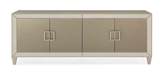 Caracole Classic Media Mogul Entertainment Console in Golden Shimmer