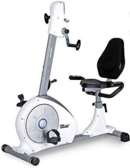 VELOCITY EXERCISE RECUMBENT BIKE WHITE